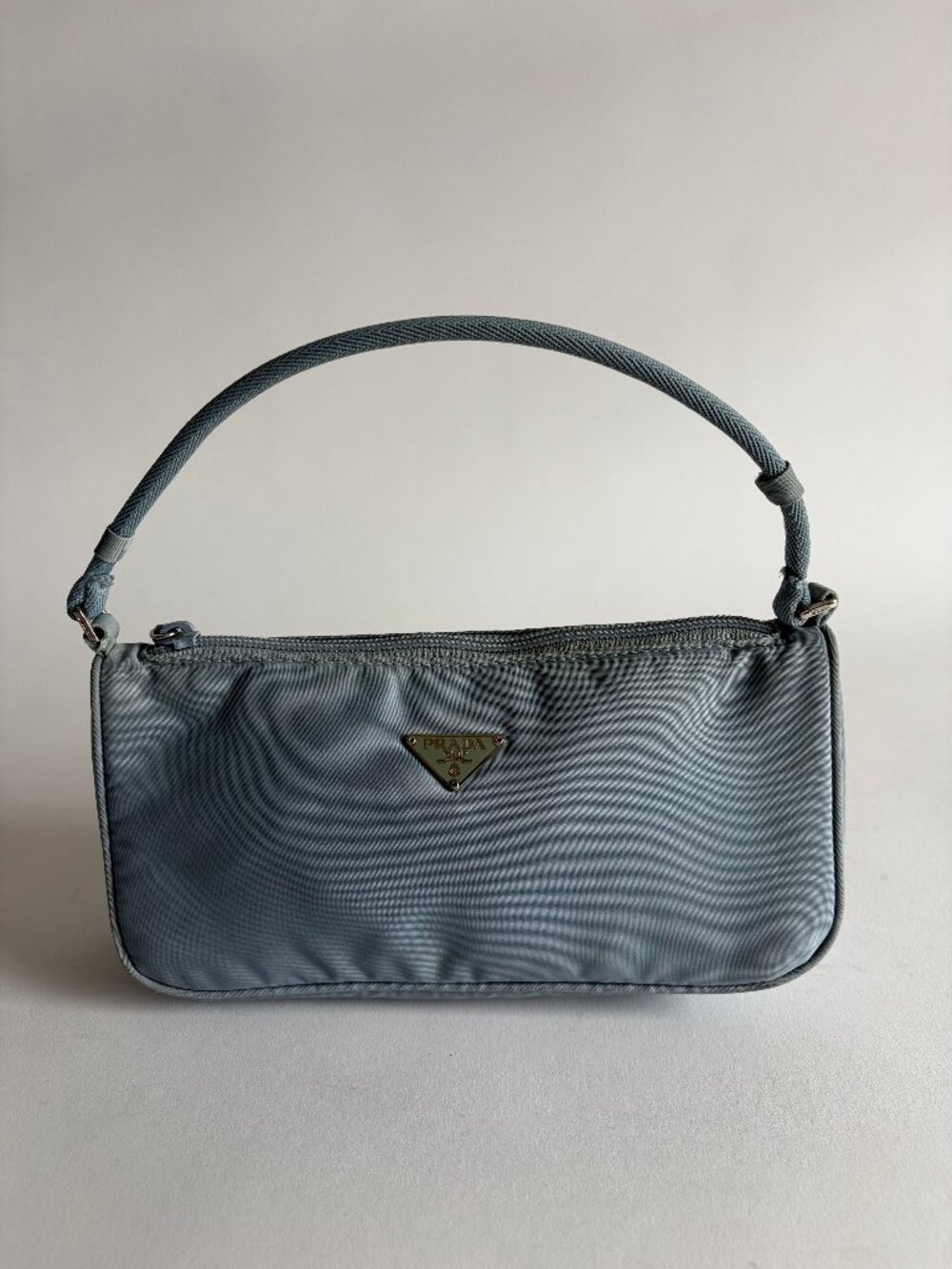 PRADA BABY BLUE NYLON POCHETTE